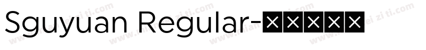 Sguyuan Regular字体转换